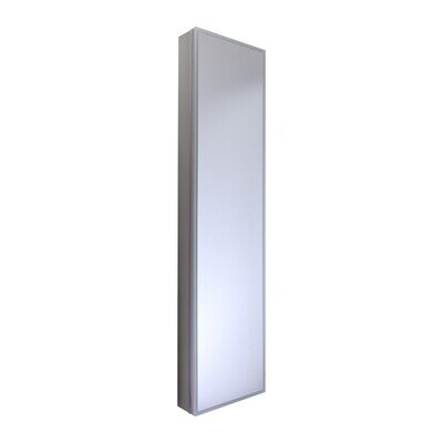 Mirrored Door Wall Cabinet LED UK USB Plug Hallway Bedroom 1500 x 382mm