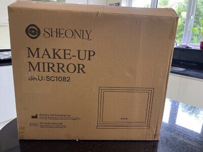 Range Dressing Table Mirror with LED light - White