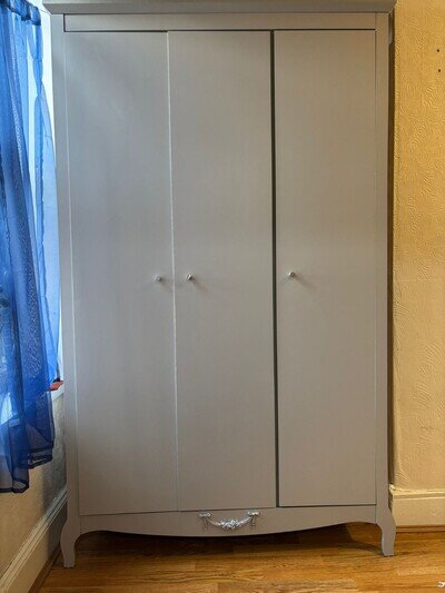 Three-Door Juliette Wardrobe For Sale - GREY- Collection B5
