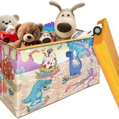 Large Storage Box With Lid – Children/Toddler/Baby Toy Storage Chest Dinosaur