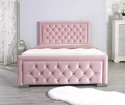 Princess Bed Frame with Memory foam Luxury Mattress