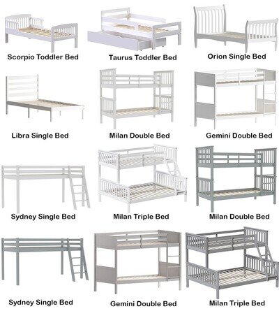 Kids Bunk Beds Bed Frame Single Double Triple Sleeper High Solid Pine Kids Bunk Beds Bed Frame Single Double Triple Sleeper High Solid Pine