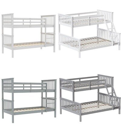 Wooden Bunk Beds Detachable Triple Sleeper High Sleeper Ladder Kids Wooden Bunk Beds Detachable Triple Sleeper High Sleeper Ladder Kids