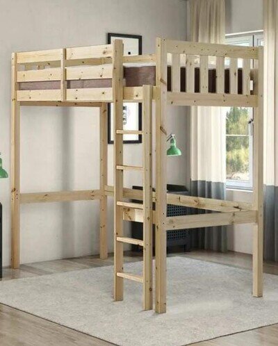 Eldon Heavy Duty High Sleeper Pine Bunk Bed Eldon Heavy Duty High Sleeper Pine Bunk Bed