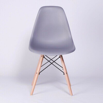 Eiffel Ocean Blue Wooden Legs Dining Chair Office Vanity Chair