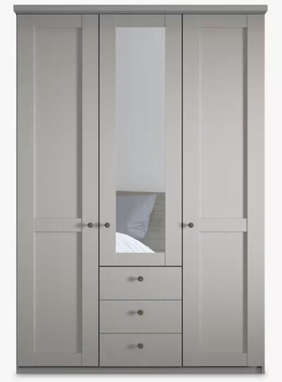 John Lewis Marlow 200cm Hinged Door Wardrobe with 3 Drawers