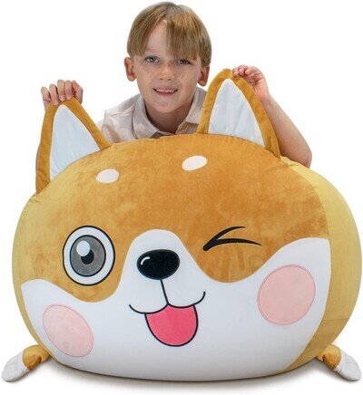 Shiba inu bean bag chair cover for kids child perfect gift/present premium soft