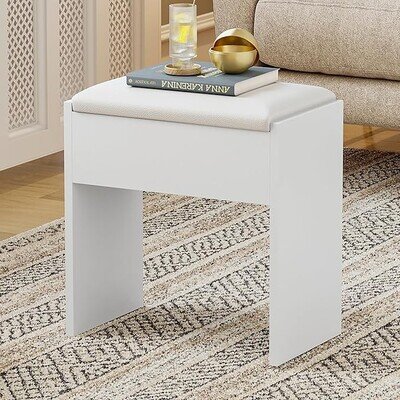 Vanity Dressing Table Stool Makeup Bench Cushioned Chair Piano Seat Soft Bedroom