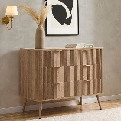 Dusk Hattie Light Wood 3 Drawer Chest of Drawers RRP £209