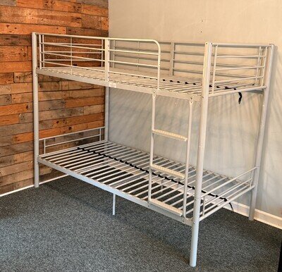 Mason Metal Bunk Bed - Silver in excellent condition as only used for 4 months