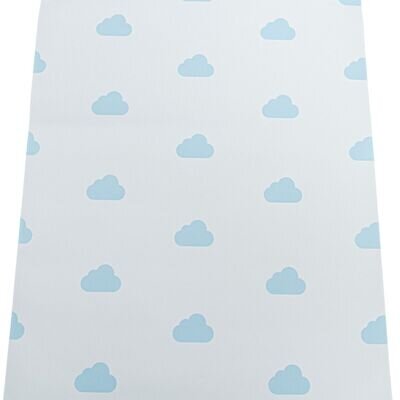 Blue Cloud Cartoon Childrens Sky Nursery Bedroom Rasch Wallpaper 210644