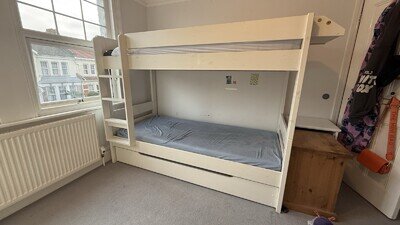 Stompa Uno Plus Multi Bunk Bed with Trundle, White