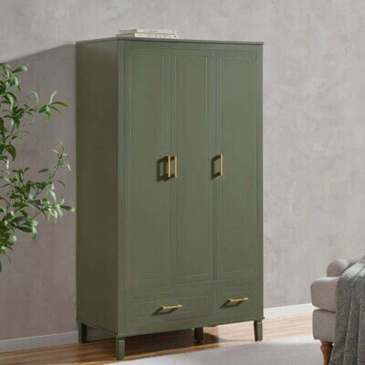 Dusk Sienna 3 Door Wardrobe with Drawers Vetiver RRP £319