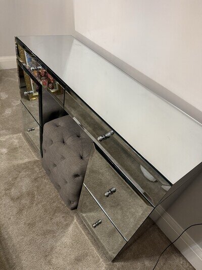 Next Mirrored Dressing Table And Stool
