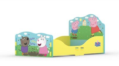 Child Kid Boy Girl Peppa Pig Bed Frame, 2 - 6 year olds - MINOR DAMAGE