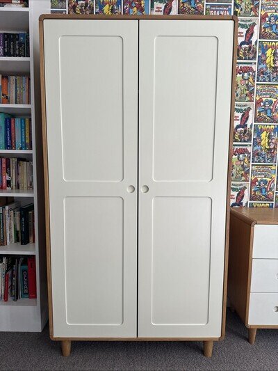 Feather & Black ‘Archie’ Oak And White Children’s Wardrobe