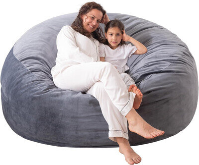 3 Ft Bean Bag Chair for Adults/Kids，Large Bean Bag Chairs with Fillings，Memory F