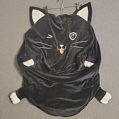 Stuffed Animal Storage Bean Bag Chair Cover for Kids Large Size Toy Organizer
