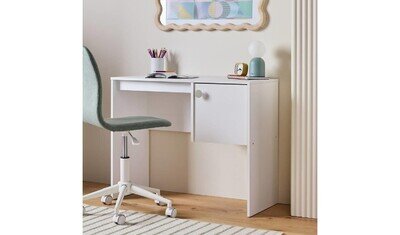 Juno Kids 2 Drawer Desk White Childrens Study Table Home Office Furniture