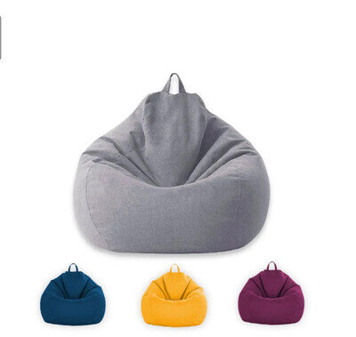 100x120CM Large Bean Bag Chairs Adults Teens Kids Couch Sofa Cover Lazy Lounger
