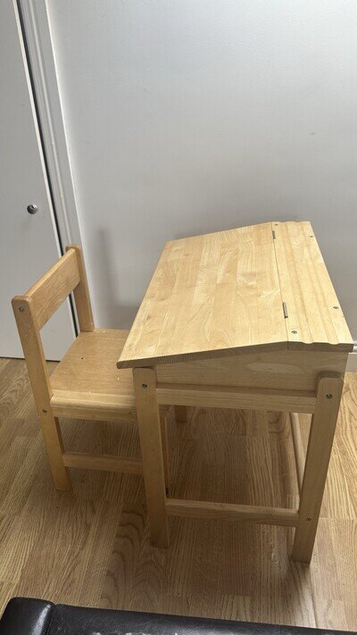 Kids Desk And Chair Lovely Quality Sturdy With Storage. For Crafts Or Homework