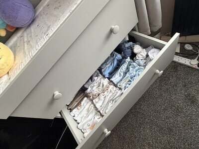 Nursery Furniture Set Puggle Children's Wardrobe and Chest Drawers