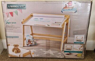 LIVARNO LIVING KIDS WOODEN DESK WITH 3 HEIGHT SETTINGS