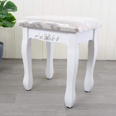 Vanity Dressing Table Stool Soft Wooden Makeup Chair Vanity Stool Piano Stool