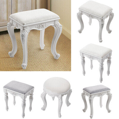 Vanity Dressing Table Stool Soft Makeup Chair Soft Seat Piano Stool Footstool