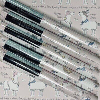 5 x Belgravia Llama Rama Cartoon Blush Pink Childrens Bedroom Nursery Wallpaper