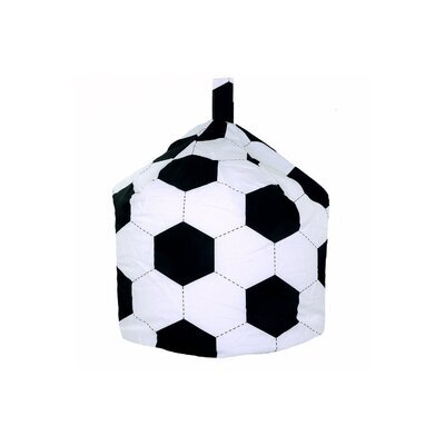 Kids Football Bean Bag Child Size Ball Print Pre Filled Boys Bedroom Play Chair