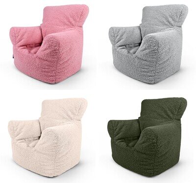 Teddy Boucle Kids Chair Beanbag Bean Bag Child Kiddie Seat Armchair Children