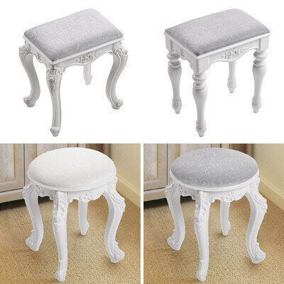 Wooden Dressing Table Stool Bedroom Vanity Chair Makeup Stool Bedroom Piano Seat