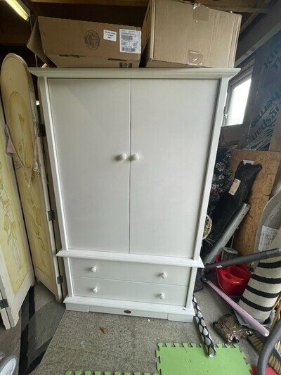 Boori Nursery Sleigh Cot Bed, Drawers, Changing Station and Wardrobe Set