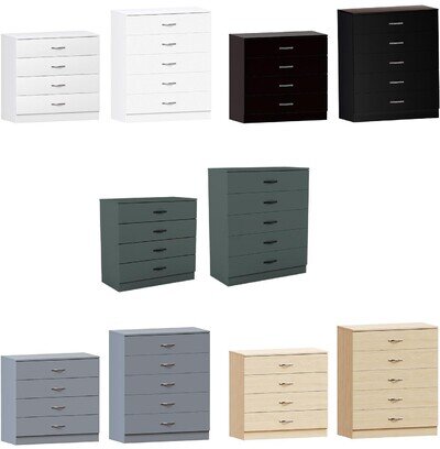 Riano Chest of Drawers Wooden Bedroom Furniture Storage Bedside Table 4 5 Drawer