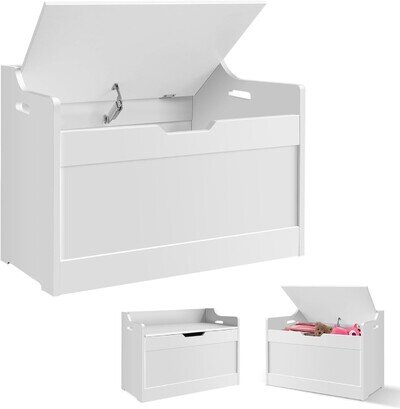 Kids Wooden Toy Box Children Storage Chest with Lid Seat Bench Organiser Bedroom