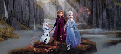 202x90cm WALL MURAL wallpaper Disney kids bedroom Frozen panoramic decor Elsa