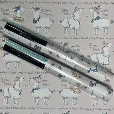 2 x Belgravia Llama Rama Cartoon Blush Pink Childrens Bedroom Nursery Wallpaper