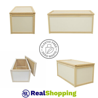 WOODEN TOY STORAGE UNIT BOX CHILDRENS KIDS TOYS CHEST UNPAINTED PERSONALISATION