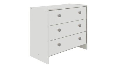 Seville 3 Drawer Chest White Storage Organiser Bedroom Furniture