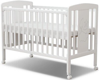 3-in-1 Wooden Baby Cot Bed,Baby Crib,Convertible Baby Bed