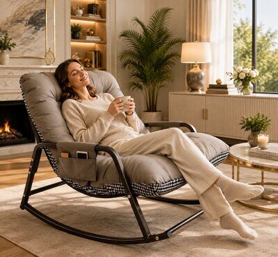 Modern Rocking Chair Lounge Chair Accent Chair Reading Chair Bedroom Living Room