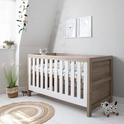 Tutti Bambini Modena 3 in 1 Cot Bed Convertible Nursery Sleeping Furniture