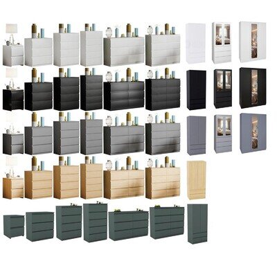 Modern Chest of Drawers Bedroom Furniture Storage Bedside Cabinet 2 to 8 Drawers