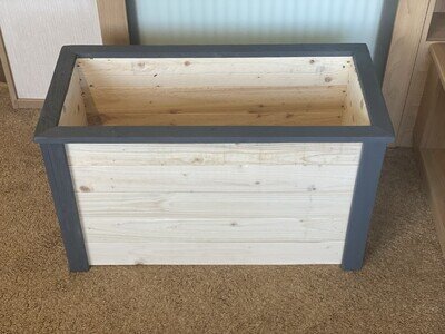 Wooden Toy Box Storage Chest for Children and Kids Baby Nusery Bedroom Playroom