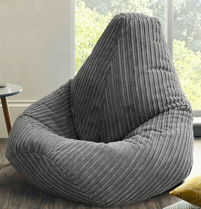 Jumbo Cord bean bag Childrens Jumbo Cord Highback Beanbag Chair Ready Filled NEW