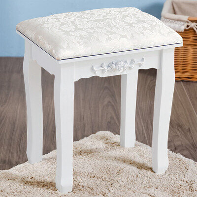 Dressing Table Stool Makeup Bench Chair Soft Padded Cushion Seat Vanity Chair