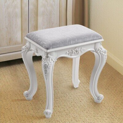 Dressing Table Stool Bedroom Vanity Makeup Bench Velvet Chair Piano Padded Seat