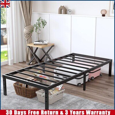 Strong Single Double King Bed 3ft/4ft/4ft6 Metal Bed Frame Bedroom Furniture