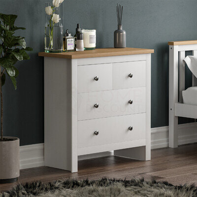 SALE Chest of Drawers 4 Drawer Sideboard Clothes Bedroom Storage Furniture White